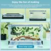 Reptile Terrarium Kit - Snake Terrarium & Bearded Dragon Tank with Clear Views Foldable Hermit Crab Cage, Lizard Tank & Crested Gecko Habitat Heat-Safe Iron Mesh Medium