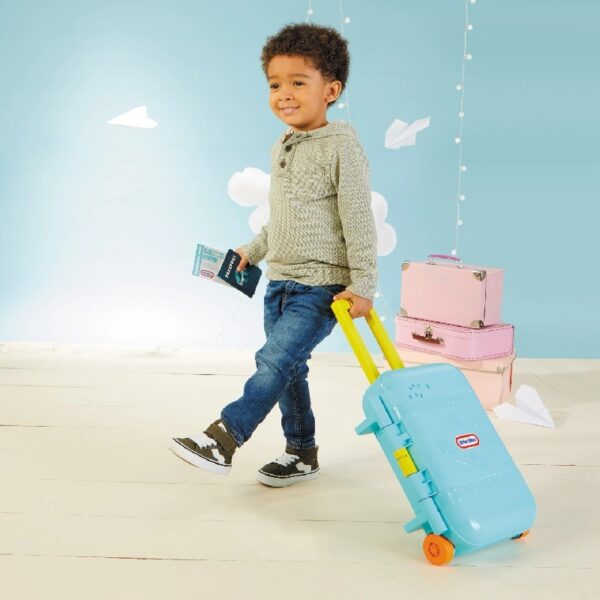 Little Tikes Learning Activity Suitcase Roll and Go Interactive LCD Screen with Music Songs Sounds Travel Phrases to Develop Letters Numbers Shapes and Roleplay for Children Kids Boys Girls Ages 3+