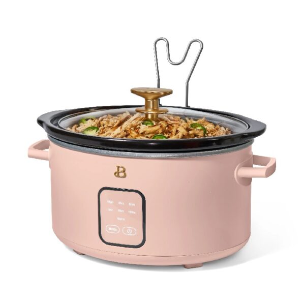 4Qt Slow Cooker with Touch-Activated Display, White Icing by Drew Barrymore