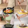 Silicone Kitchen Utensil Set, 7 Pieces Nonstick Cooking Utensil Set with Holder, Heat Resistant Cookware Silicone Spatulas Set, Kitchen Tool Set for Cooking