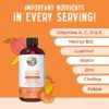 Liquid Multivitamin + Lustriva® Hair Growth Thickness in Women's Hair Biotin 10000mcg Vitamin D B Vitamins Ages 18+ 15.22 fl oz