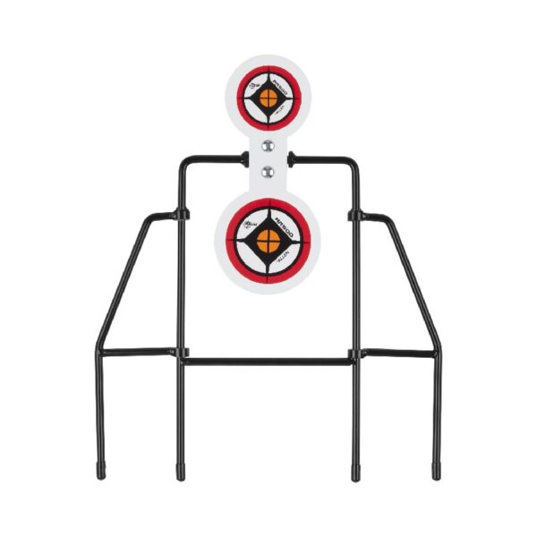 AR500 Spinner Target, Large Frame, White, Steel, Shooting Practice Targets, 4