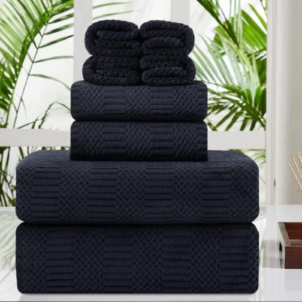 4 Pack Large Bath Towel Set 600 GSM Ultra Soft Oversized White Towel Set 35
