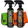 Juice Essentials Boat Cleaning Kit – Exterior Water Spot Remover, Interior Vinyl Cleaner & 2 Microfiber Towels – Marine Cleaning & Detailing Kit, Made in USA