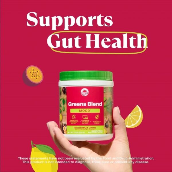 Greens Blend Mood, Passionfruit Citrus, Super Greens Powder, 7.4 oz, 30 Servings