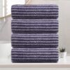 8 Piece Bath Towel Set -2 Soft Bath Sheet,2 Hand Towels, 4 Washcloths- 650 GSM Oversized Bath Shower Towels 35
