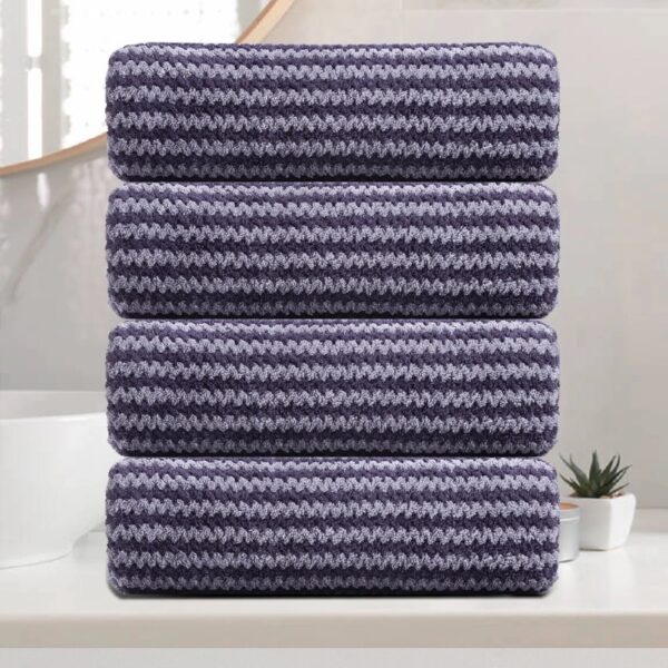 8 Piece Bath Towel Set -2 Soft Bath Sheet,2 Hand Towels, 4 Washcloths- 650 GSM Oversized Bath Shower Towels 35