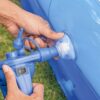 Giant Inflatable Kiddie Pool - Family and Kids Inflatable Rectangular Pool - 10 Feet Long (120 X 72 X 20)