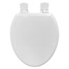 Elongated Slow-Close Toilet Seat in White