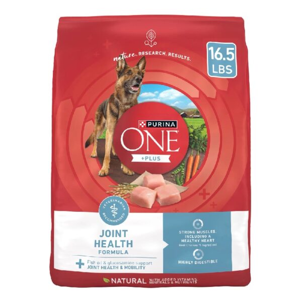 Plus Dry Dog Food Joint & Mobility Health, High Protein Chicken & Rice, 16.5 lb Bag