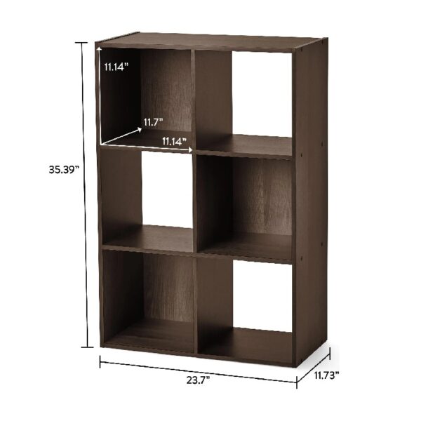 6 Cube Storage Organizer, White