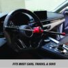 Universal Steering Wheel Lock Anti-Theft Car, Truck, Van and SUV Lock, Red, Black