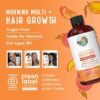 Liquid Multivitamin + Lustriva® Hair Growth Thickness in Women's Hair Biotin 10000mcg Vitamin D B Vitamins Ages 18+ 15.22 fl oz