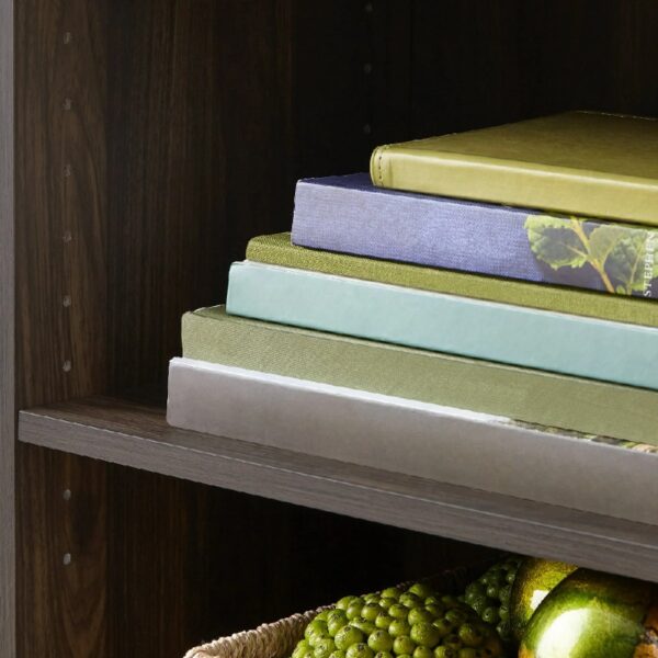 3-Shelf Bookcase with Adjustable Shelves, White