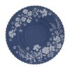 12-Piece Daisy Bamboo Melamine Dinnerware Set, Blue