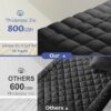 Extra Thick Queen Mattress Topper, Cooling Mattress Pad Cover, 2
