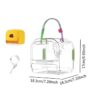 menolana Hamster -carry Bag Cage, Small Tier Carry Case, Guinea Pig Cage Outdoors, Hamster Travel Carrier for Chinchilla, Ferret, Mice, Mice green