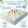 Mattress Topper Queen Size Bed,Bamboo Extra Thick Mattress Pad Cover Soft Plush Noiseless Down Alternative Fill,with 8-21