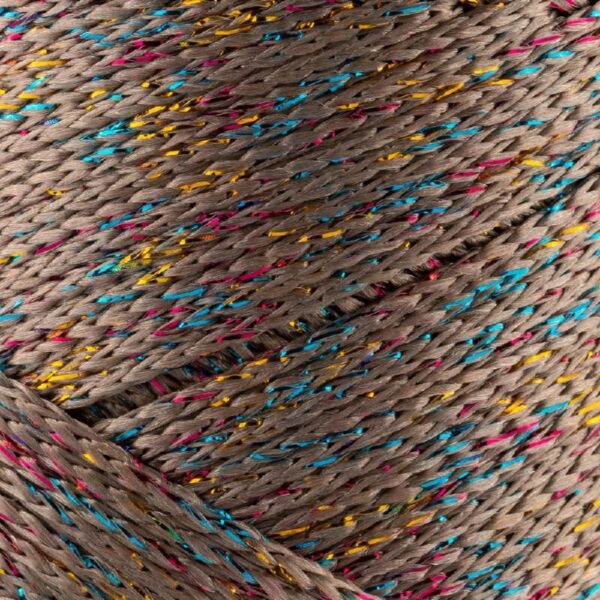 5 Skeins of Sensy Premium 2mm 251 Yards Polyester Rope 100% Polypropylene Cord Macrame Cord 2mm Crochet Bag Cord Macrame Rope Crochet Thread Gift for Knitter (Latte)