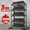 2050LBS 5-Tier Adjustable Storage Shelf Units for Garage Heavy Duty,35.6