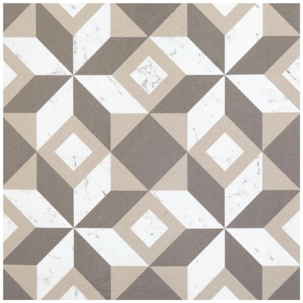 Retro Self Adhesive Vinyl Floor Tile - 20 Tiles/20 Sq. ft., 12 x 12, Slate Flooring Materials