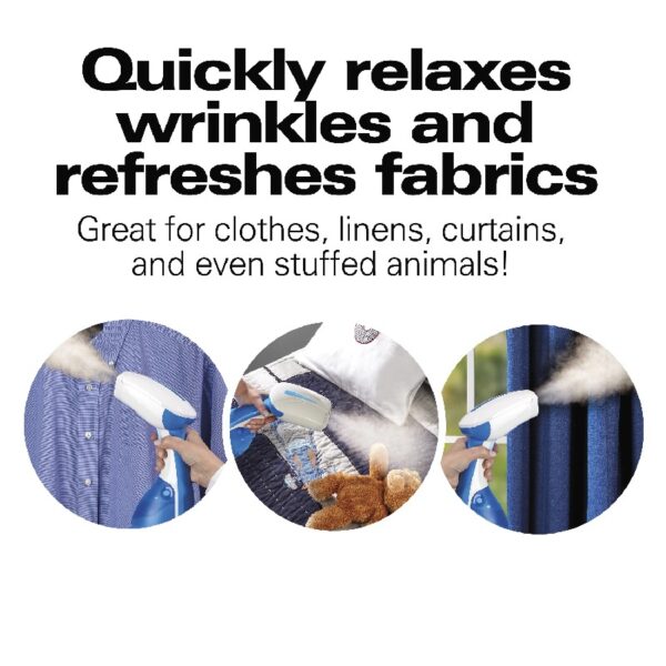 Handheld Garment Steamer for Clothes, Bedding, Curtains, Traveling, 1000 W Steam Pump
