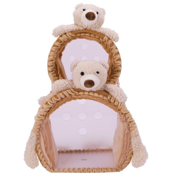Anvazise Pet Carrier Bag Breathable Cute Doll Decor Portable Small Animals Hamster Chinchilla Travel Shoulder Bag for Outdoor