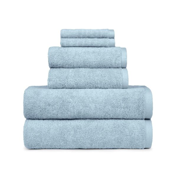 Gardens PowerLoft AIRRICH® Cotton 6-Piece Towel Set, Rich Black