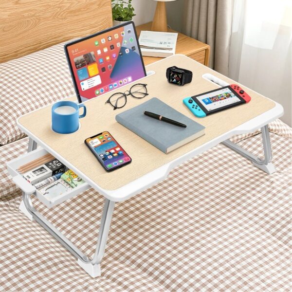Livhil Large Lap Desk for Bed | Laptop Table, Portable Lap Desk, Home Office Room Laptop Desk for Bed Table Floor Table, Floor Desk for Adults (Black)