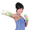 20lb Hourglass Neoprene Dumbbell Set with