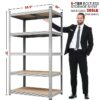 5-Tier Metal Boltless & Adjustable Storage Rack, Blue