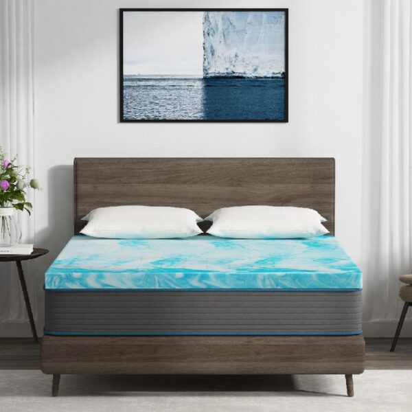 EGO HOME 2 inch Memory Foam Mattress Topper, Twin Mattress Topper, Cooling