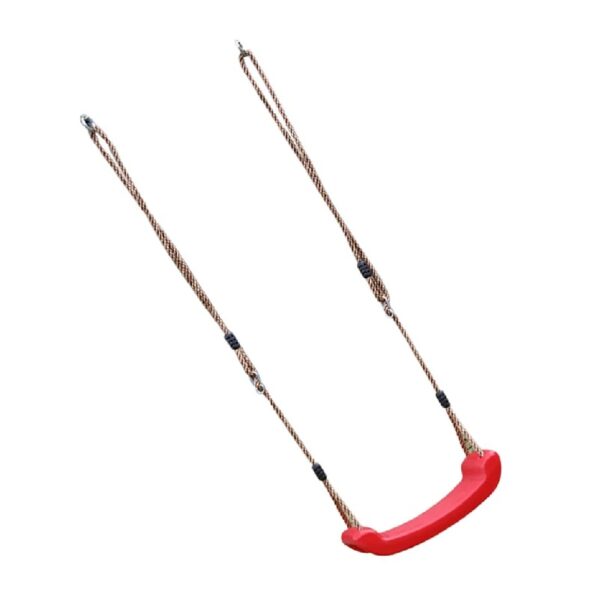 1 Set Red Outdoor Swing Toy in Plastic for Garden Use Chic Design Safe for Kids