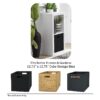 2 Cube Storage Organizer, Charcoal