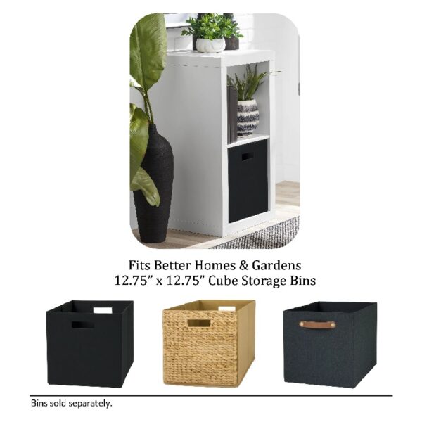 2 Cube Storage Organizer, Charcoal