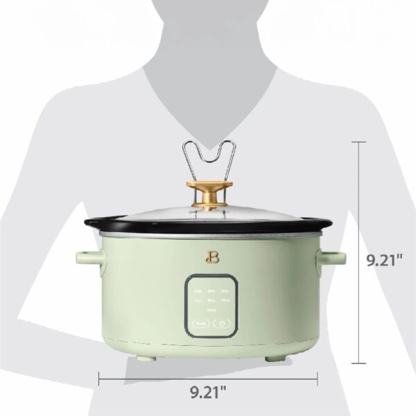 4Qt Slow Cooker with Touch-Activated Display, White Icing by Drew Barrymore