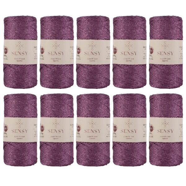5 Skeins of Sensy Premium 2mm 251 Yards Polyester Rope 100% Polypropylene Cord Macrame Cord 2mm Crochet Bag Cord Macrame Rope Crochet Thread Gift for Knitter (Latte)