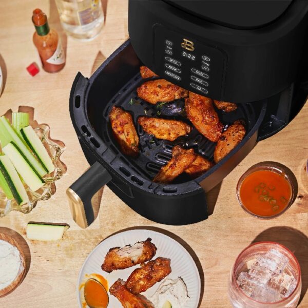 3 Qt Air Fryer with TurboCrisp Technology, White Icing by Drew Barrymore