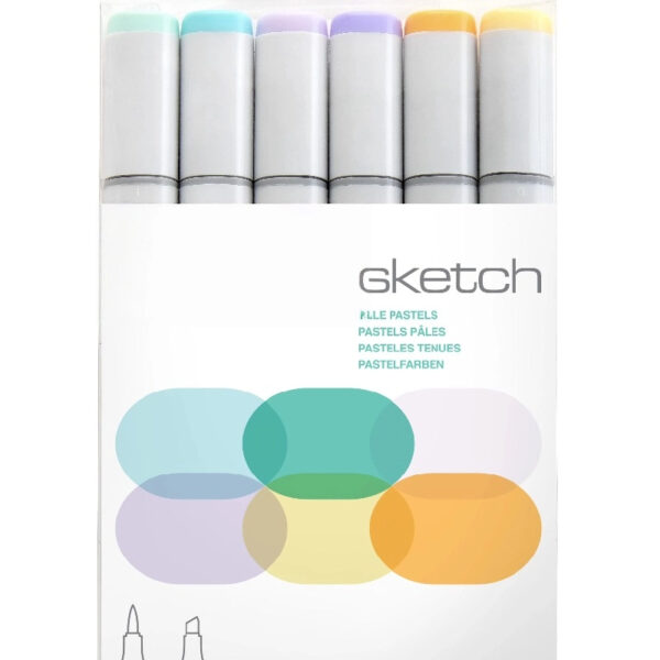 Copic Sketch Marker Set, 6-Colors, Blending Basics