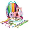 Jewelkeeper BFF Friendship Bracelet Activity Kit, DIY Bracelet Making Kit for Girls, Makes 22 Bracelets, 4 Looms, and Beads - with Instructions