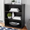 3-Shelf Bookcase with Adjustable Shelves, White