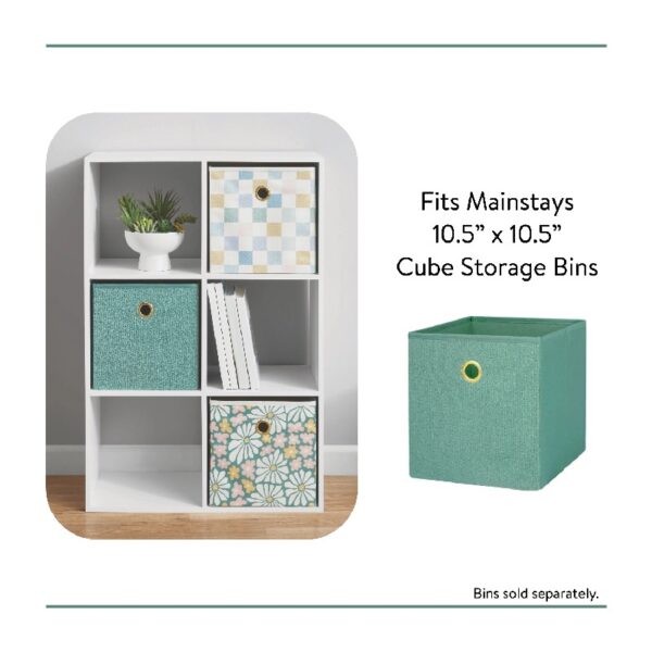 6 Cube Storage Organizer, White