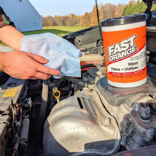(2 pack)Fast Orange Hand Cleaner Wipes, 72-Count Container Clean Scent - 25053