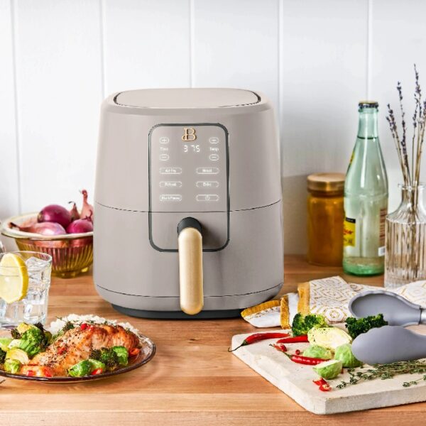 3 Qt Air Fryer with TurboCrisp Technology, White Icing by Drew Barrymore