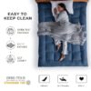 Extra Thick Mattress Topper, Cooling Mattress Pad Cover, Organic Cotton Pillow Top Protector with 8-21 Inch Deep Pocket, Twin Size