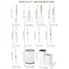 19PCS Kitchen Utensils Set for Cooking, 11 Cooking Utensils, 6 Knife set Beige,3 Utensil Sets,utensilios de cocina