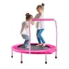 36-Inch Children's Trampoline, Indoor and Outdoor 3FT Compact Trampoline, Collapsible Trampoline with Support Bar, Bouncing Trampoline for Youngsters, Ideal 3+ Year Old Kids' Birthday Present