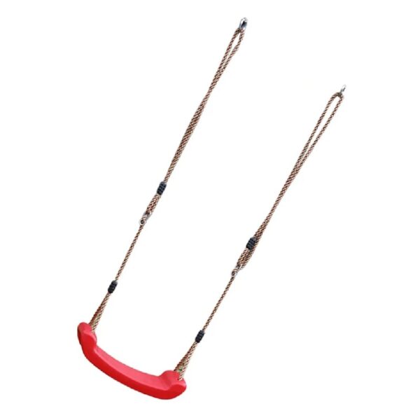 1 Set Red Outdoor Swing Toy in Plastic for Garden Use Chic Design Safe for Kids