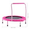 36-Inch Children's Trampoline, Indoor and Outdoor 3FT Compact Trampoline, Collapsible Trampoline with Support Bar, Bouncing Trampoline for Youngsters, Ideal 3+ Year Old Kids' Birthday Present