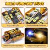 Kids Construction Trucks Toys, Alloy Car Vehicles Set with Light and Sound, Dump Truck, Excavator, Crane, Concrete Truck for 3-7 Years Old Boys Thanksgiving Christmas Birthday Gifts
